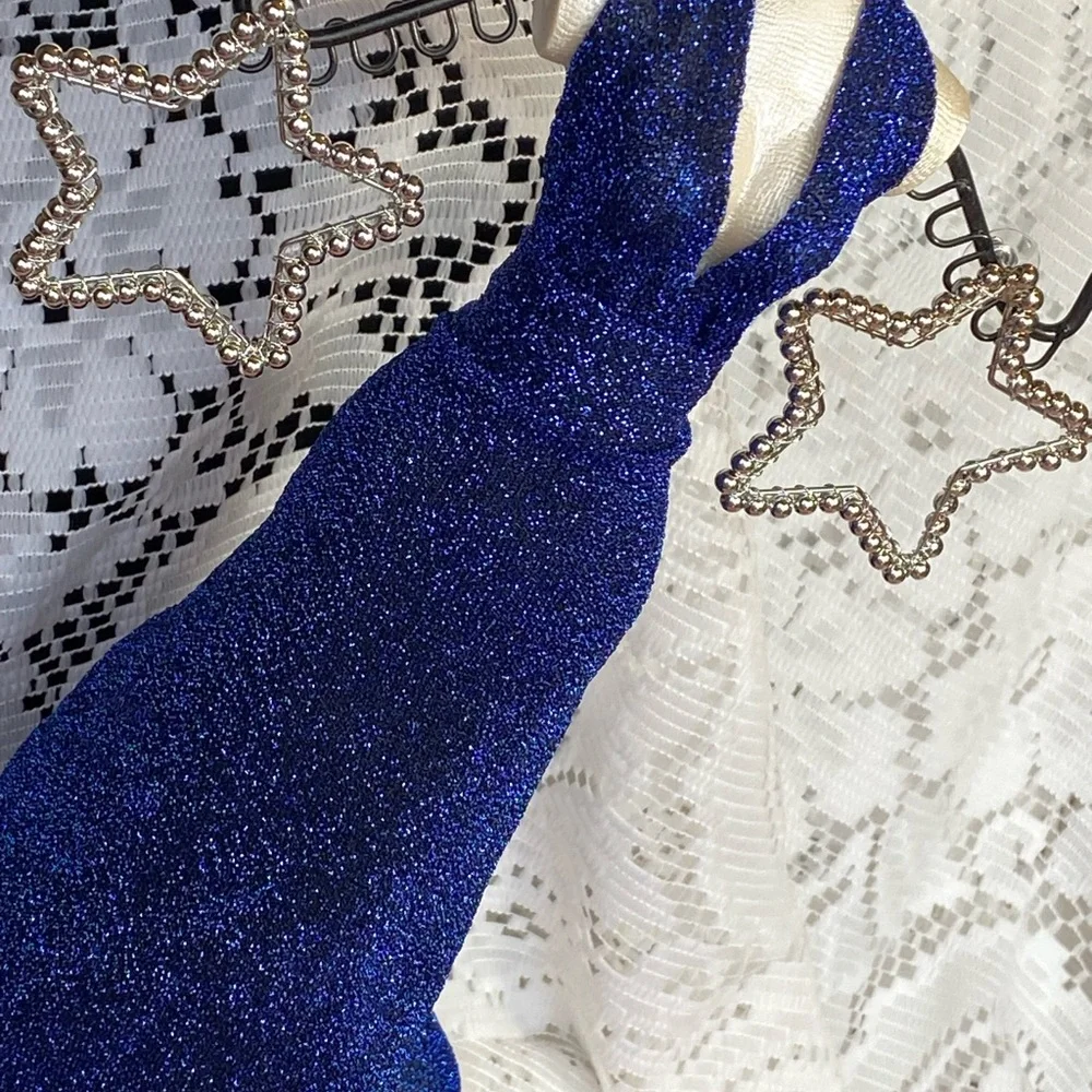 NWT BRIGHT STAR LIGHTWEIGHT SILVER EARRINGS SPECIAL VALENTINE GIFT IDEAS - Picture 4 of 13